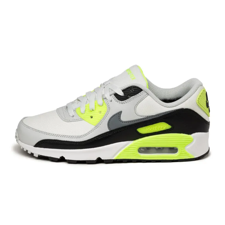 Nike Sneakers Imperméables|Sneakers En Cuir*Air Max 90 *GTX* Summit White / Cool Grey / Volt / Black