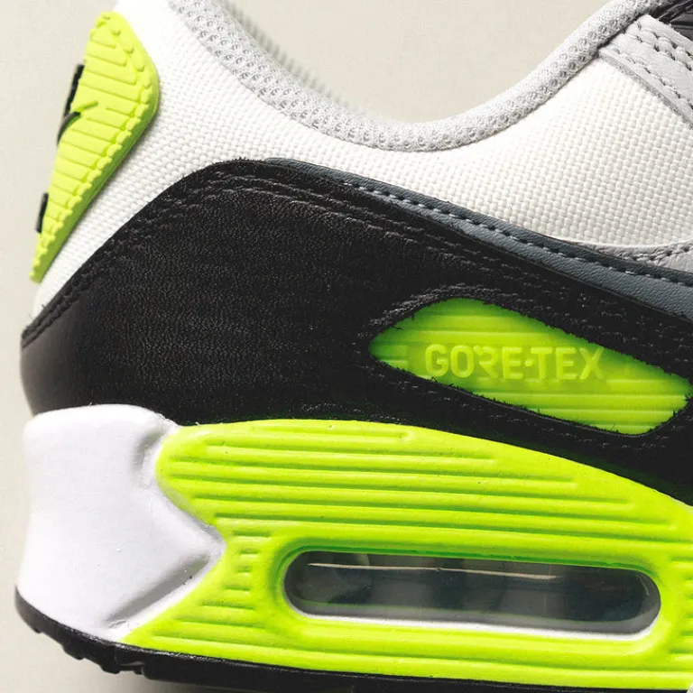Nike Sneakers Imperméables|Sneakers En Cuir*Air Max 90 *GTX* Summit White / Cool Grey / Volt / Black