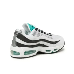 Nike Sneakers En Cuir|Sneakers Blancs*Air Max 95 OG *Black Border* White / Hyper Jade / Black / Metallic Silver