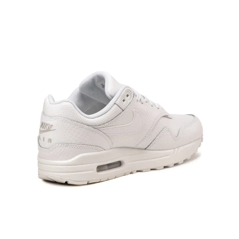 Nike Sneakers En Cuir|Sneakers Blancs*Air Max 1 PRM *Snakeskin* White / White / Pure Platinum / White