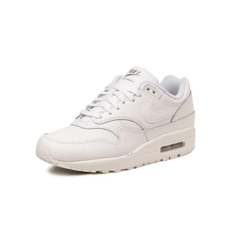 Nike Sneakers En Cuir|Sneakers Blancs*Air Max 1 PRM *Snakeskin* White / White / Pure Platinum / White