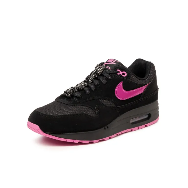 Nike Sneakers En Cuir|Chaussures De Running Retro*Air Max 1 PRM *Valentine´s Day* Black / Playful Pink / University Red