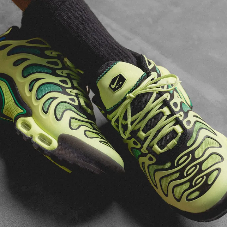 Nike Sneakers En Cuir|Chaussures De Running Retro*Air Max Plus Drift Light Lemon Twist / Black / Stadium Green