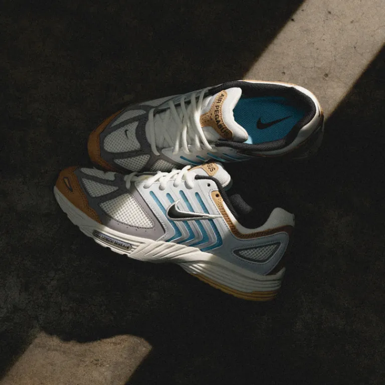 Nike Sneakers En Cuir|Chaussures De Running Retro*Air Pegasus 2005 Sail / Anthracite / Phantom / Aquarius Blue