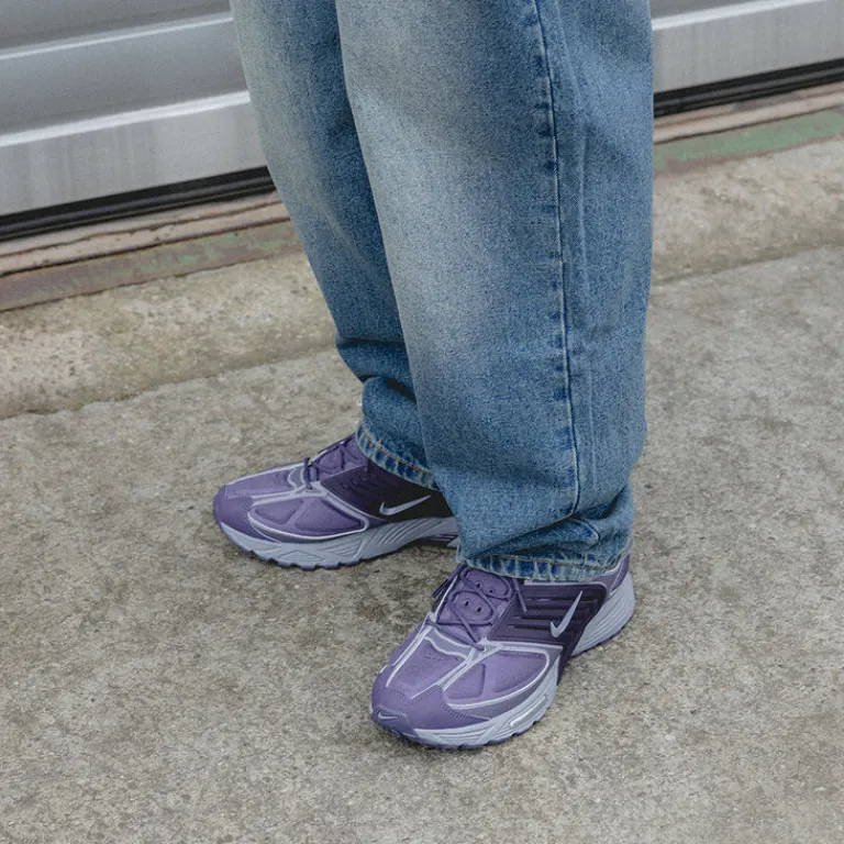 Nike Sneakers En Cuir|Chaussures De Running Retro*Air Pegasus Wave Dark Raison / Cement Grey / Metallic Silver