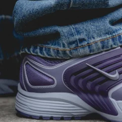 Nike Sneakers En Cuir|Chaussures De Running Retro*Air Pegasus Wave Dark Raison / Cement Grey / Metallic Silver
