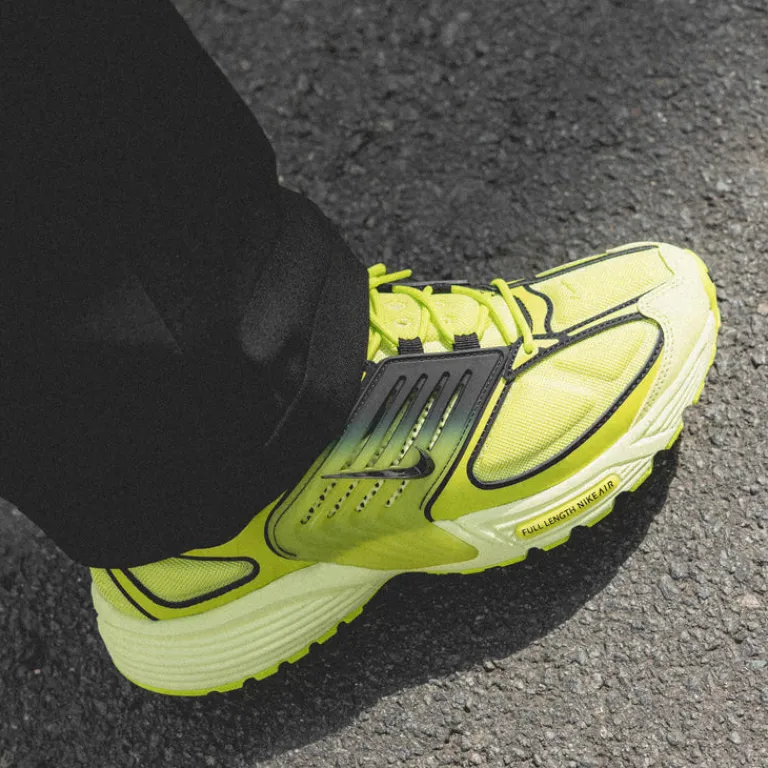 Nike Sneakers En Cuir|Chaussures De Running Retro*Air Pegasus Wave Light Lemon Twist / Black / Cyber