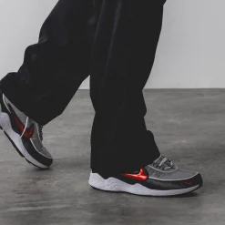 Nike Sneakers En Cuir|Chaussures De Running Retro*Air Zoom Spiridon OG Metallic Silver / Sport Red / Black / White