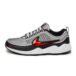 Nike Sneakers En Cuir|Chaussures De Running Retro*Air Zoom Spiridon OG Metallic Silver / Sport Red / Black / White