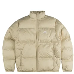 Nike Gilets*Club Puffer Jacket Sanddrift / White