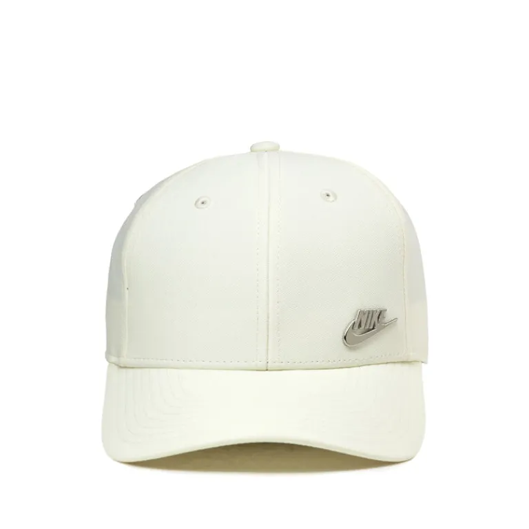 Nike Alle Anzeigen|Caps & Bucket Hats*Dri-Fit Club Structured Metal Logo Cap Coconut Milk / Metallic Silver