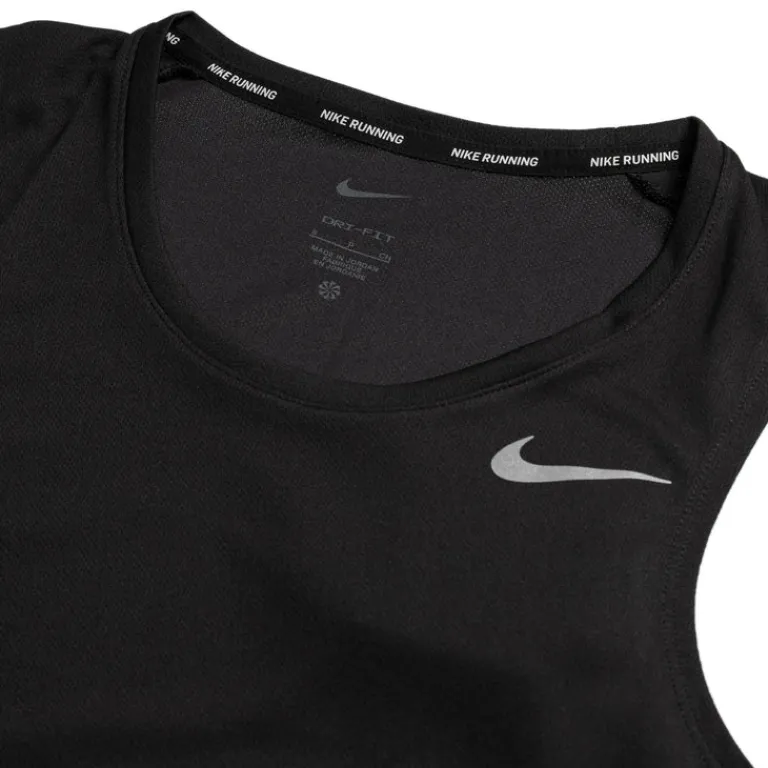 Nike Running|T-Shirts*Dri-FIT Miler Running Tank Top Black / Reflective Silver
