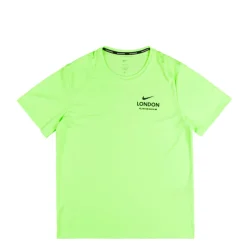 Nike Running|T-Shirts*Dri-FIT Miler UV Running T-Shirt Lime Blast