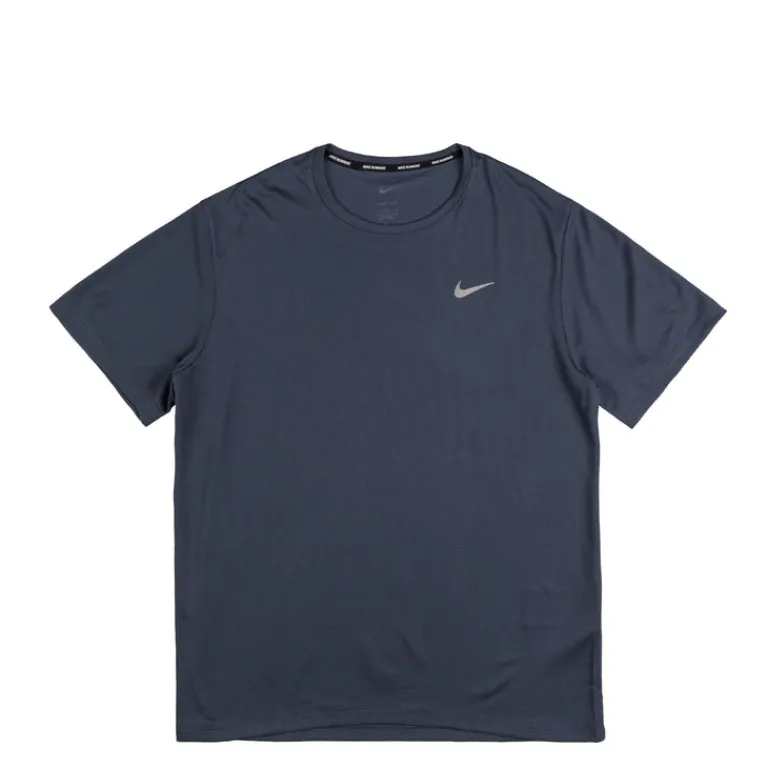 Nike Running|T-Shirts*Dri-FIT Miler UV Running Top Thunder Blue / Reflective Silver