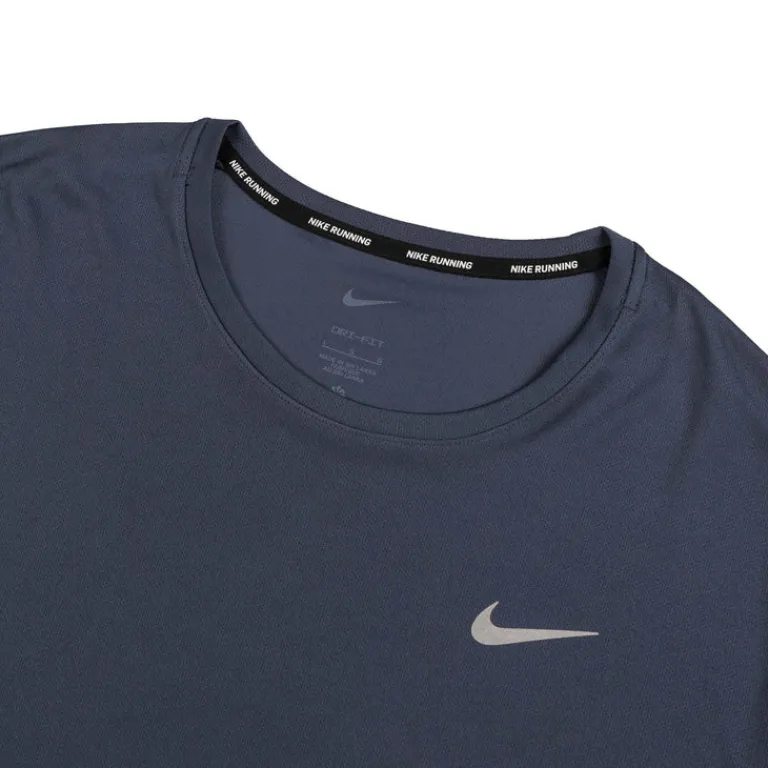 Nike Running|T-Shirts*Dri-FIT Miler UV Running Top Thunder Blue / Reflective Silver