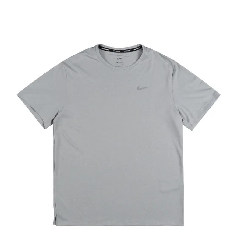 Nike Running|T-Shirts*Dri-Fit Miler UV Running Top Grey Fog / Particle Grey / Heather / Reflective Silver