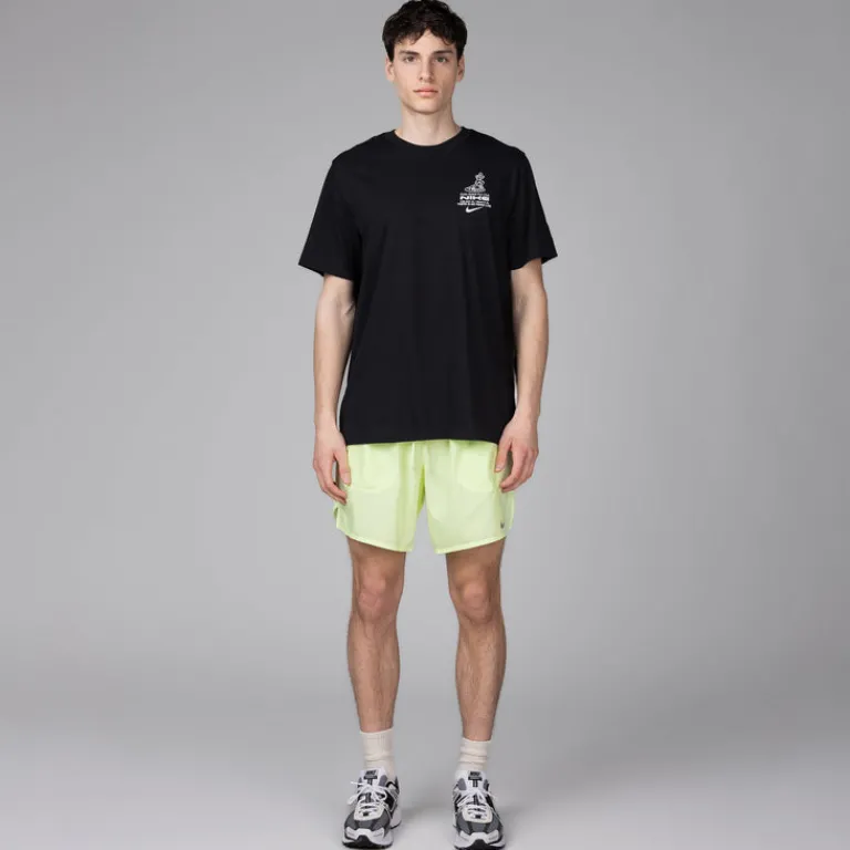 Nike Running|Shorts*Dri-FIT Stride 2-in-1 Running Shorts Barely Volt / Barely Volt / Smoke Grey