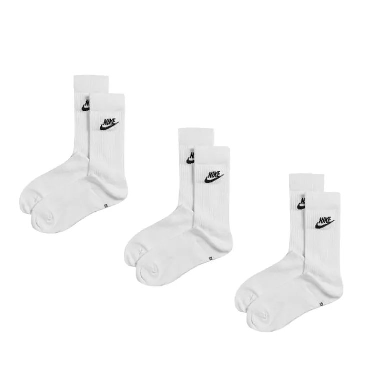 Nike Chaussettes*Everyday Essential Crew Socks 3 Pack White / Black