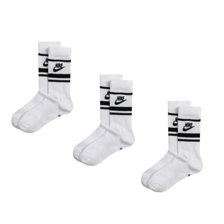 Nike Chaussettes*Everyday Essential Crew Socks 3 Pack White / Black / Black