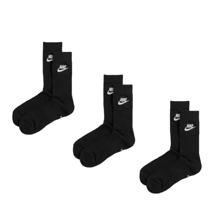 Nike Chaussettes*Everyday Essential Crew Socks 3 Pack Black / White