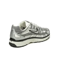Nike Sneakers En Cuir|Chaussures De Running Retro*P-6000 Metallic Silver / Metallic Silver / Sail