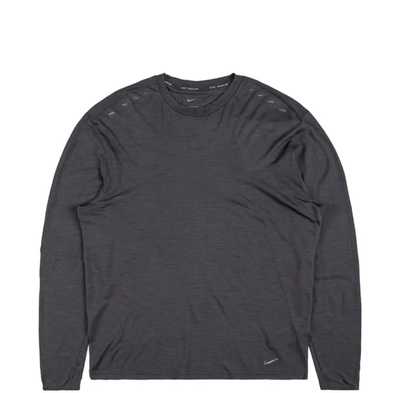 Nike Running|T-Shirts*Run Wool Dri-Fit Adv Long-Sleeve Running Top Black / Anthracite
