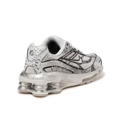 Nike Sneakers En Cuir|Chaussures De Running Retro*Shox Ride 2 White / Metallic Platinum / Black / Flat Gold