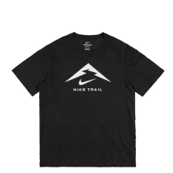 Nike T-Shirts*Trail Running T-Shirt Black / Football Grey