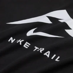 Nike T-Shirts*Trail Running T-Shirt Black / Football Grey