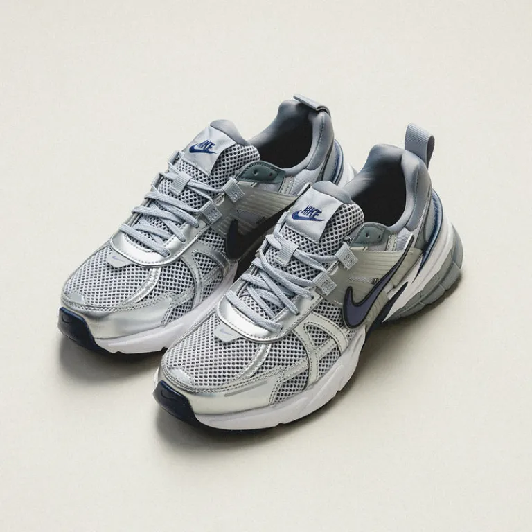 Nike Sneakers En Cuir|Chunky Sneakers*V2K Run Wolf Grey / Midnight Navy / Cool Grey / White