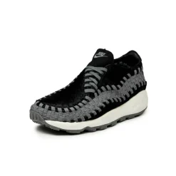Nike Sneakers En Cuir|Chaussures De Running Retro*Wmns Air Footscape Woven *Smoke Grey* Black / Smoke Grey / Sail