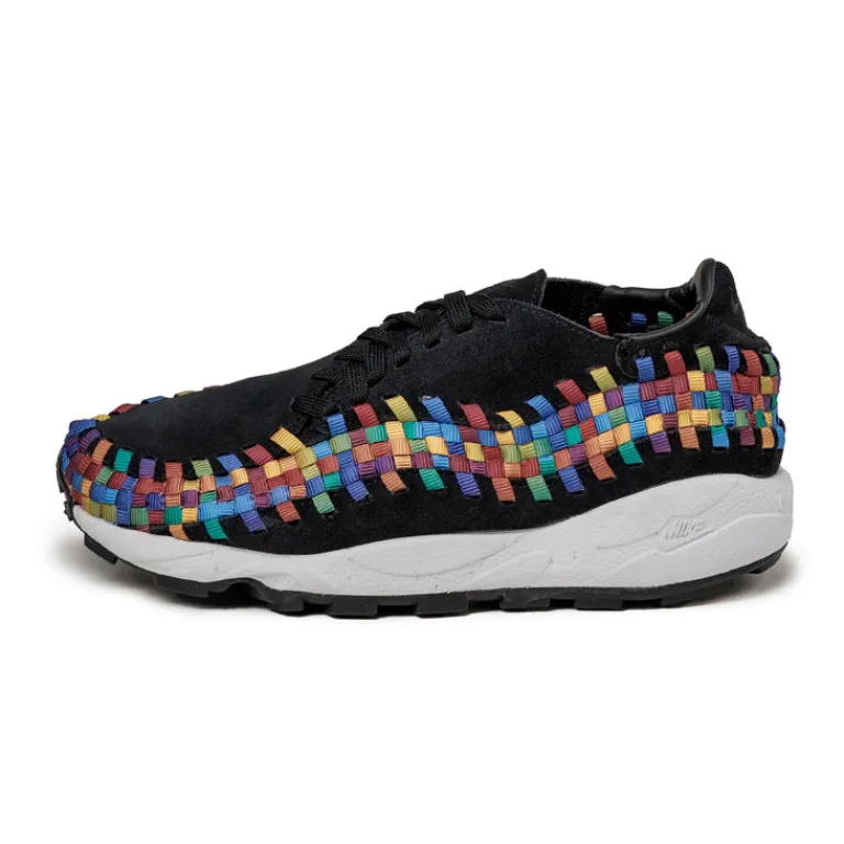 Nike Sneakers En Cuir|Chaussures De Running Retro*Wmns Air Footscape Woven Black / Black / White