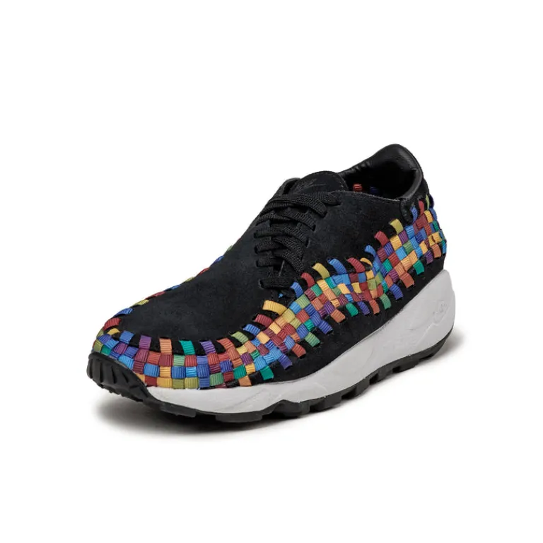 Nike Sneakers En Cuir|Chaussures De Running Retro*Wmns Air Footscape Woven Black / Black / White
