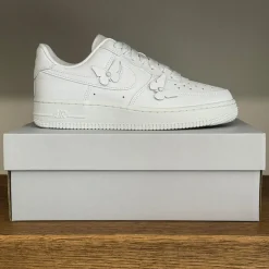 Nike Sneakers En Cuir|Sneakers Blancs*Wmns Air Force 1 ’07 White / White / Black