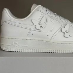 Nike Sneakers En Cuir|Sneakers Blancs*Wmns Air Force 1 ’07 White / White / Black
