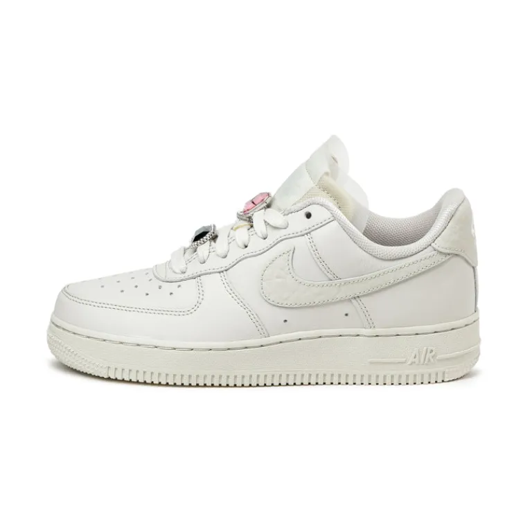 Nike Sneakers En Cuir|Sneakers Blancs*Wmns Air Force 1 Low Premium Light Bone / Light Bone / Kelly Green