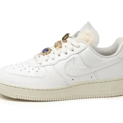 Nike Sneakers En Cuir|Sneakers Blancs*Wmns Air Force 1 Low PRM Summit White / Summit White / Sea Glass