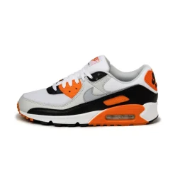 Nike Sneakers En Cuir|Chaussures De Running Retro*Wmns Air Max 90 White / Wolf Grey / Photon Dust / Black