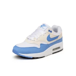 Nike Sneakers Blancs|Chaussures De Running Retro*Wmns Air Max 1 White / Royal Pulse / Phantom / Black