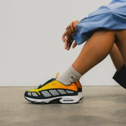 Nike Sneakers En Cuir|Chaussures De Running Retro*Wmns Air Max SNDR Canyon Gold / Deep Ocean / Light Smoke Grey