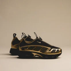 Nike Sneakers En Cuir|Chaussures De Running Retro*Wmns Air Max SNDR SE Black / Metallic Gold / Black / Dark Smoke Grey