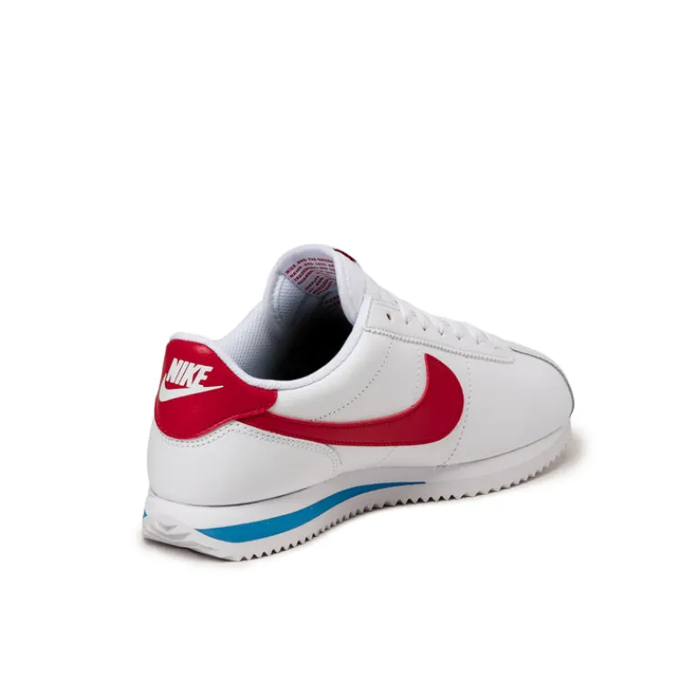 Nike Sneakers En Cuir|Sneakers Blancs*Wmns Cortez White / Varsity Red / Varsity Blue