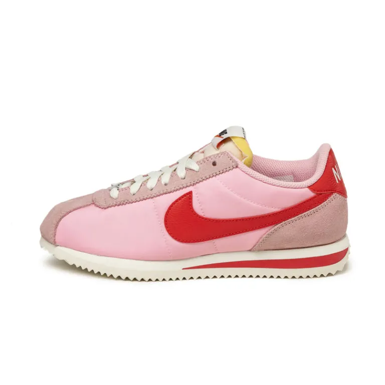 Nike Sneakers En Cuir|Chaussures De Running Retro*Wmns Cortez TXT Medium Soft Pink / Fire Red / Sail / Team Orange