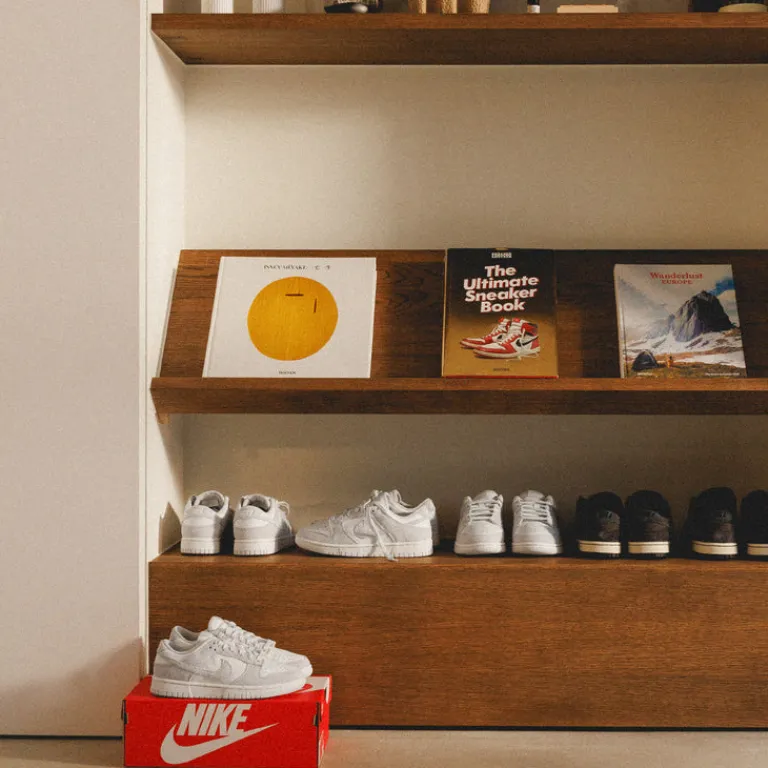 Nike Sneakers En Cuir|Sneakers Blancs*Wmns Dunk Low Summit White / Photon Dust / University Red