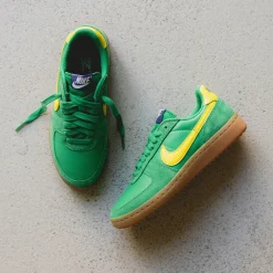 Nike Sneakers En Cuir|Baskets Décontractées Terrace*Wmns Field General Stadium Green / Sail / Diffused Blue / Lightning