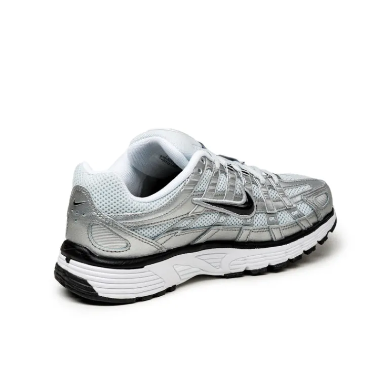 Nike Sneakers Végétaliens|Sneakers Blancs*Wmns P-6000 White / Black / Metallic Silver