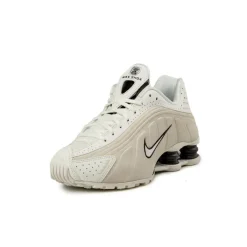 Nike Sneakers En Cuir|Sneakers Blancs*Wmns Shox R4 Summit White / Black / Light Orewood Brown