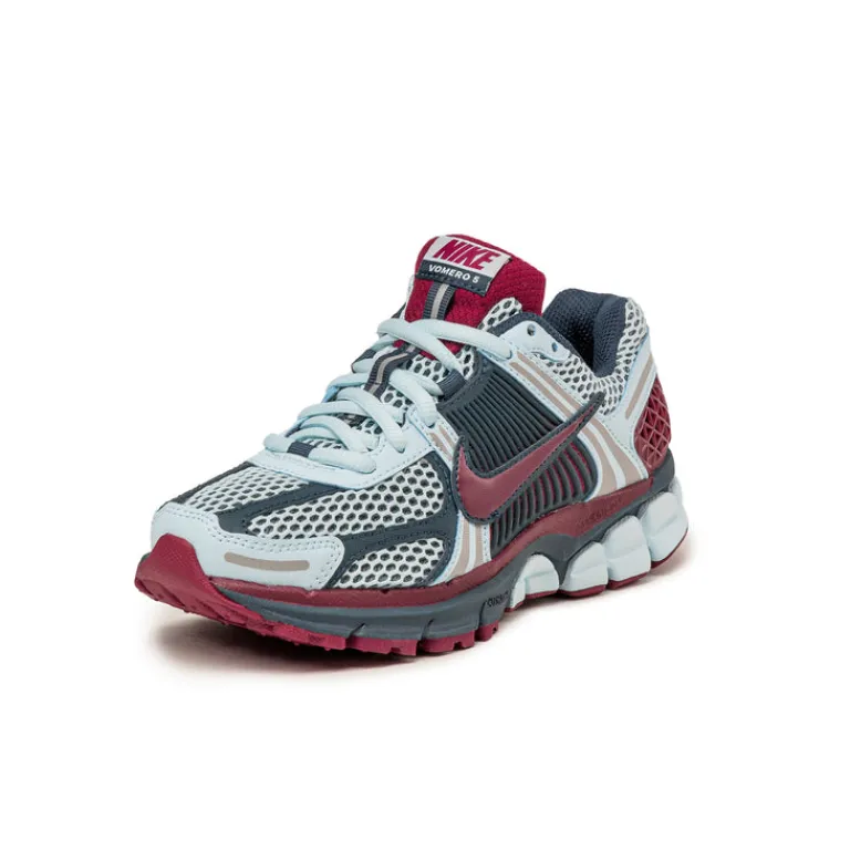Nike Sneakers En Cuir|Chaussures De Running Retro*Wmns Zoom Vomero 5 Armory Navy / Glacier Blue / Team Red