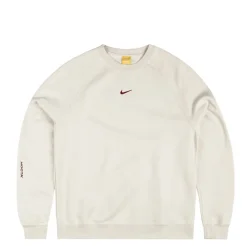 Nike Pullover*x Nocta Fleece CS Crew Light Orewood Brown / Team Red