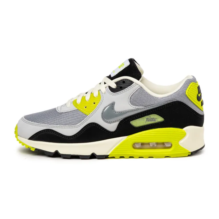 Nike Sneakers Végétaliens|Chaussures De Running Retro*x Patta Air Max 90 SP *Waves* Particle Grey / Neutral Grey / Cyver / Black